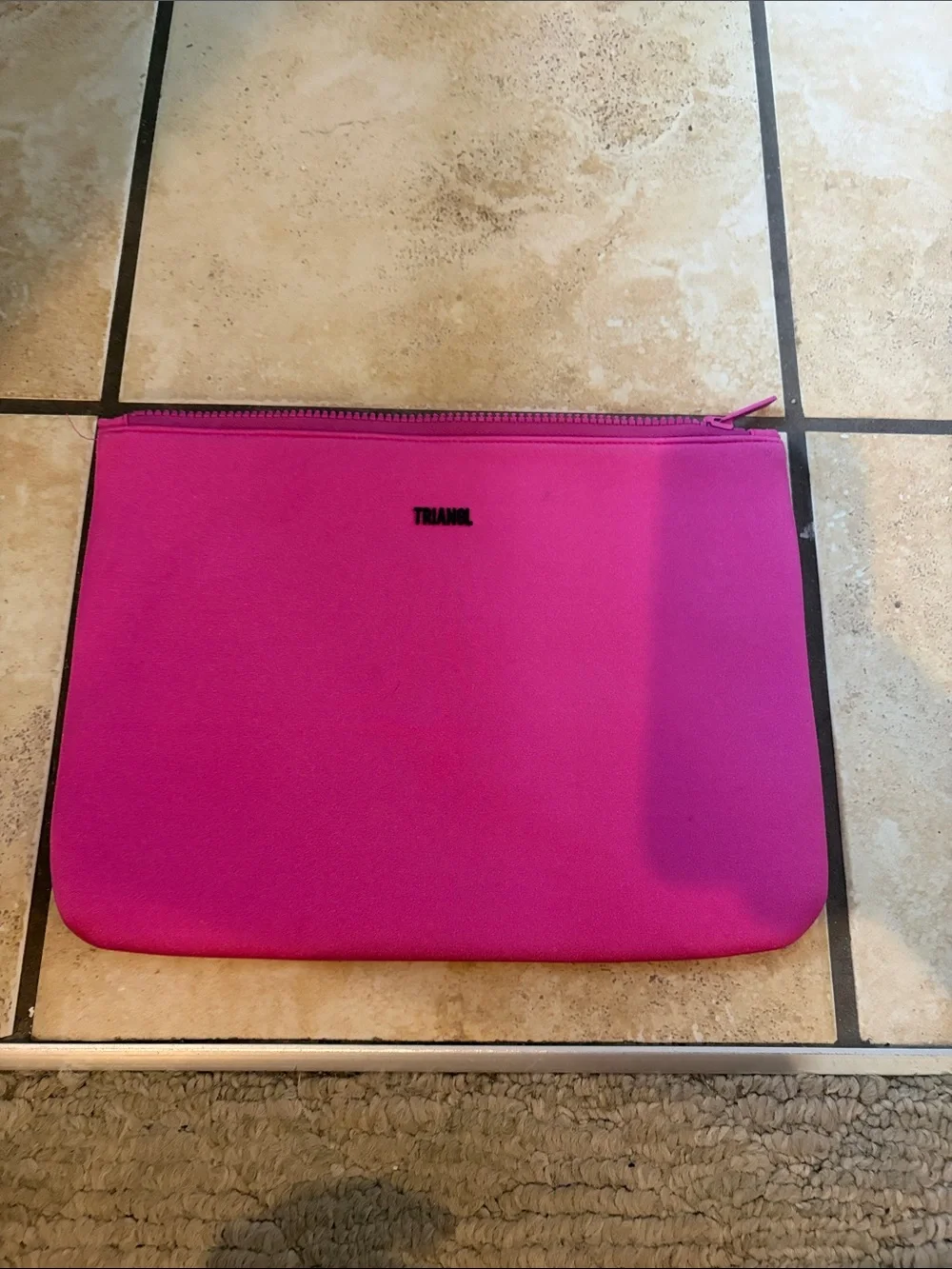 Triangl neoprene makeup bag
